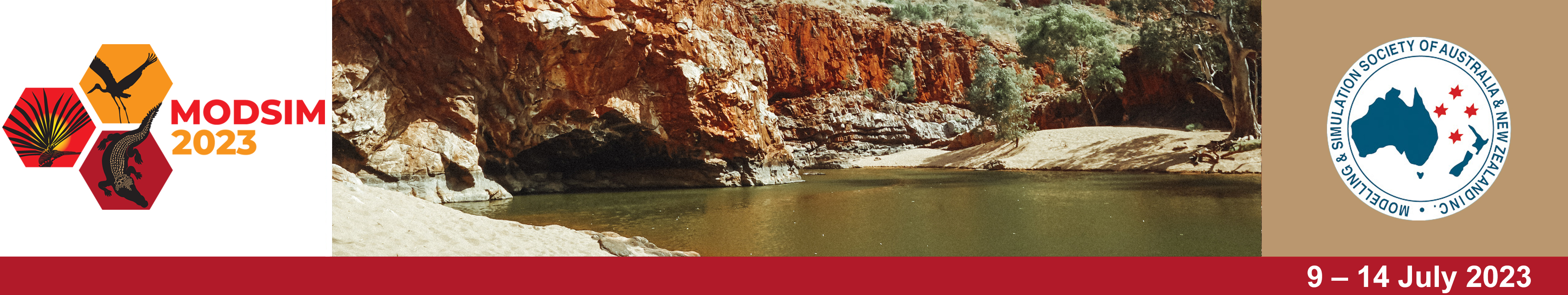 MODSIM2023 banner, photo by Tourism NT/Jackson Groves