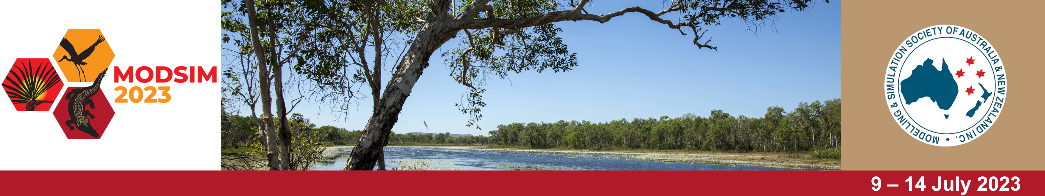 MODSIM2023 banner, photo by Tourism NT